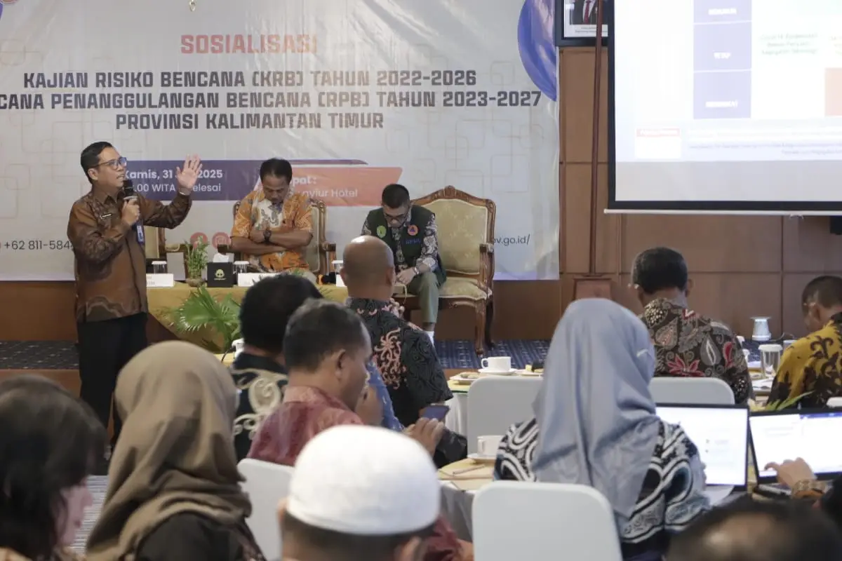 Sosialisasi Dokumen Kajian Risiko Bencana (KRB) 2022–2026 dan Rencana Penanggulangan Bencana (RPB) 2023–2027 (foto : Pemprov Kaltim)