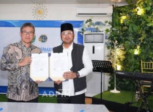 Perjanjian Kerja Sama (PKS) antara Pemprov Kaltim dengan Kanwil BPN Kaltim dan seluruh Kantor Pertanahan (Kantah) kabupaten/kota se-Kaltim, Kamis (6/8/2025) di Harum Resort, Balikpapan. / Pemprov Kaltim